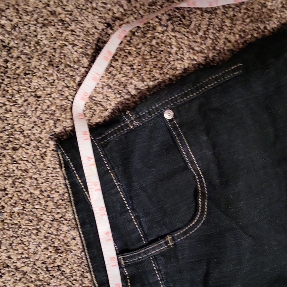 EUC Jeanbay Co dark blue jeans shorts. Size 16 - Picture 4 of 5